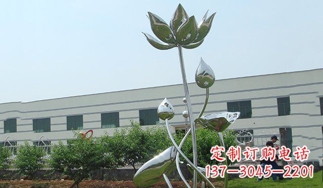 天津不锈钢荷花雕塑