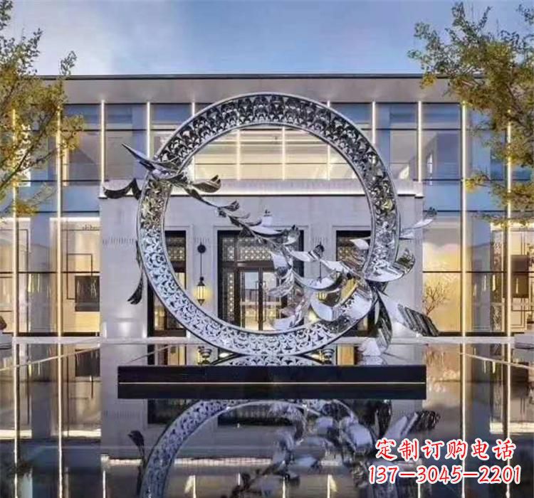天津不锈钢户外大雁雕塑