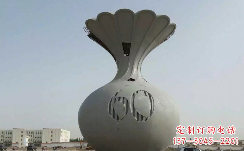 天津不锈钢花篮雕塑精美绝伦