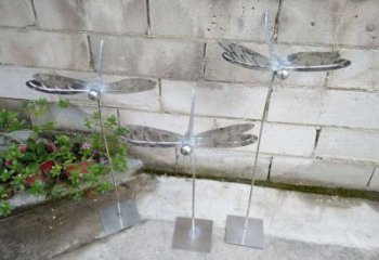 天津动物雕塑不锈钢蜻蜓的精美镜面