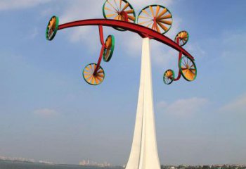 天津不锈钢风车雕塑缔造美丽公园