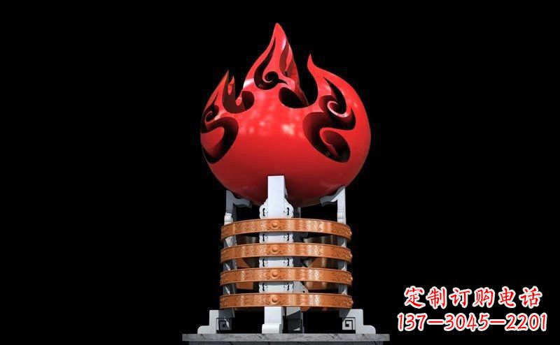 天津不锈钢火炬广场雕塑