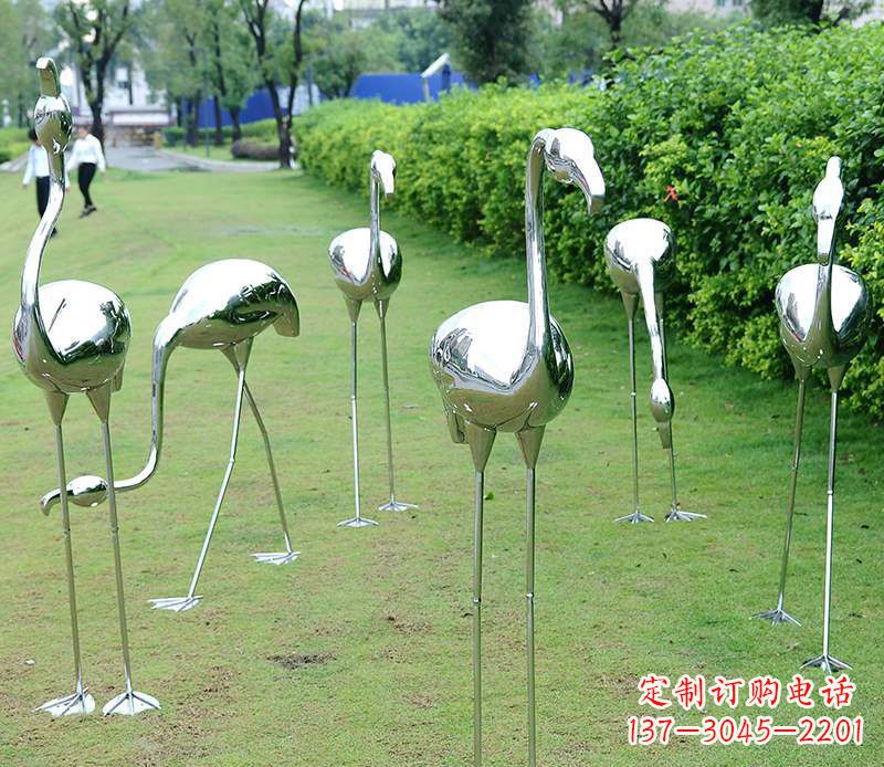 天津不锈钢火烈鸟雕塑