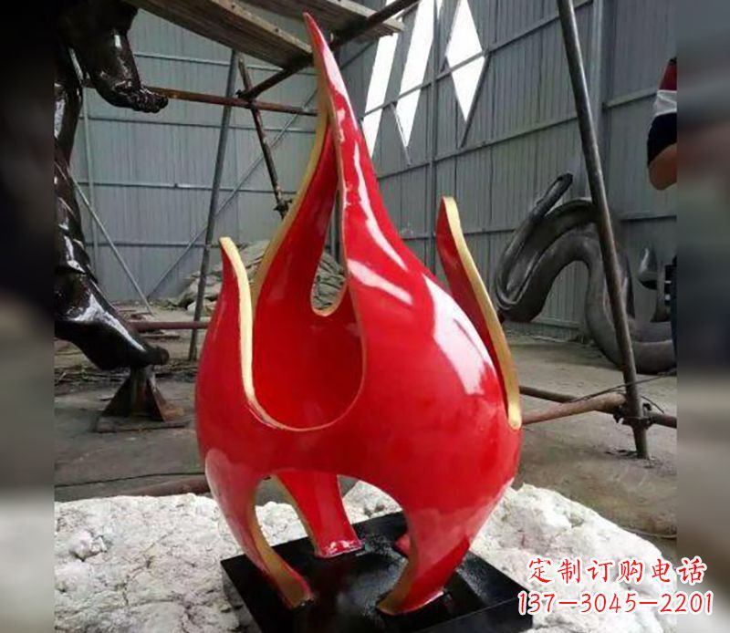 天津不锈钢火龙果雕塑传承传统文化的艺术品