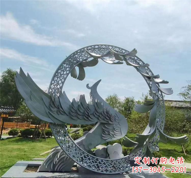 天津不锈钢简易凤凰雕塑
