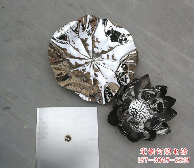 天津不锈钢荷叶公园景观雕塑