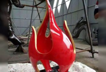 天津不锈钢火龙果雕塑传承传统文化的艺术品