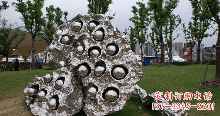 天津不锈钢莲蓬景观雕塑1