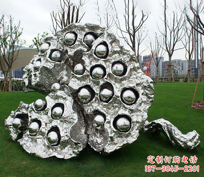 天津不锈钢莲蓬雕塑——精美极致的艺术品