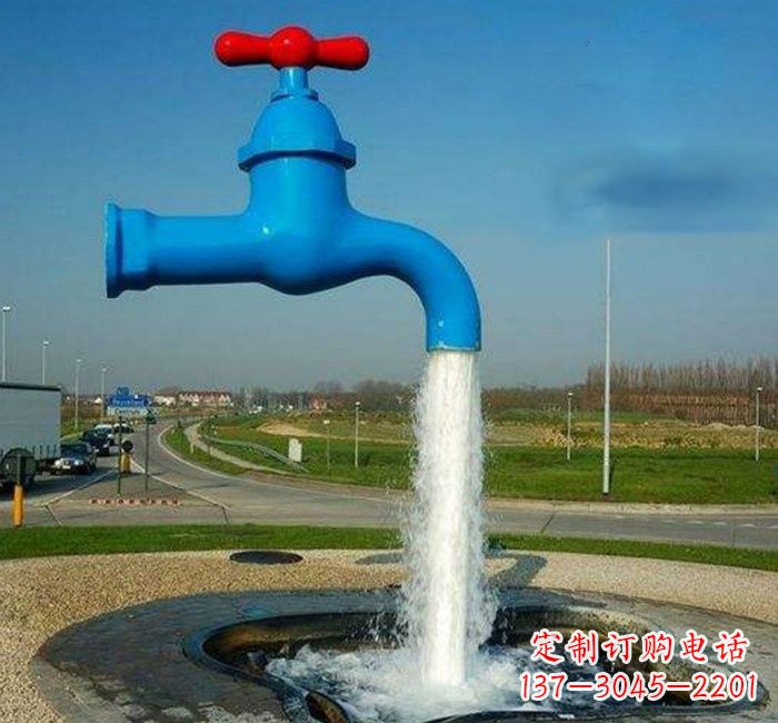 天津不锈钢流水的水龙头雕塑