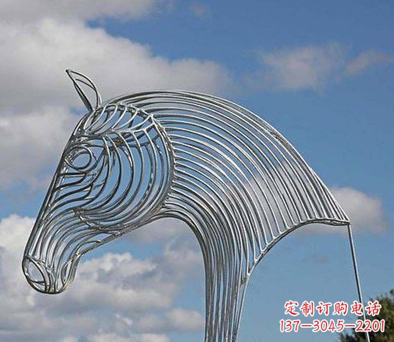 天津不锈钢马头雕塑抽象雕塑的新突破
