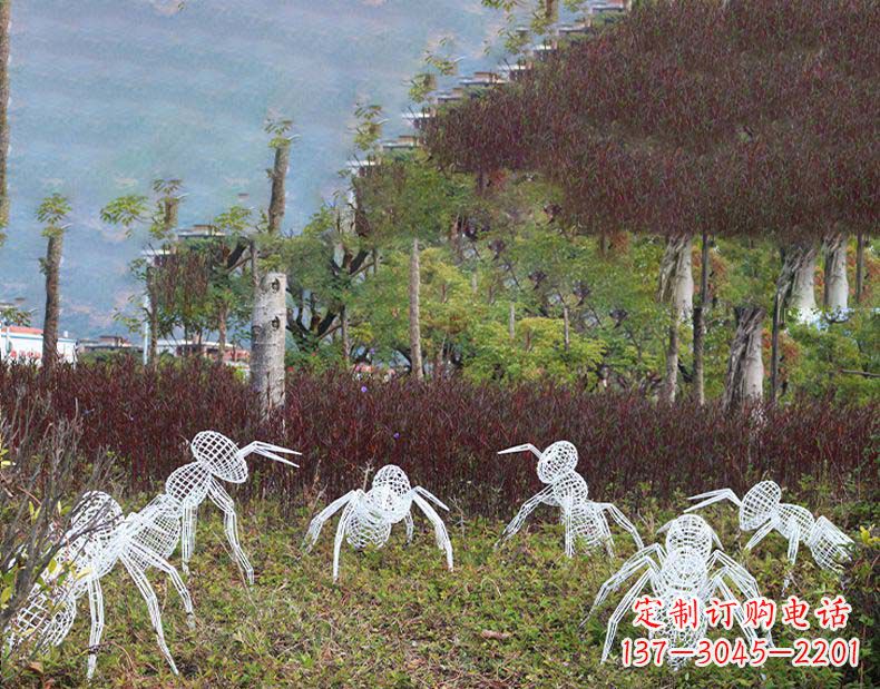 天津不锈钢蚂蚁镂空雕塑艺术与自然的完美结合