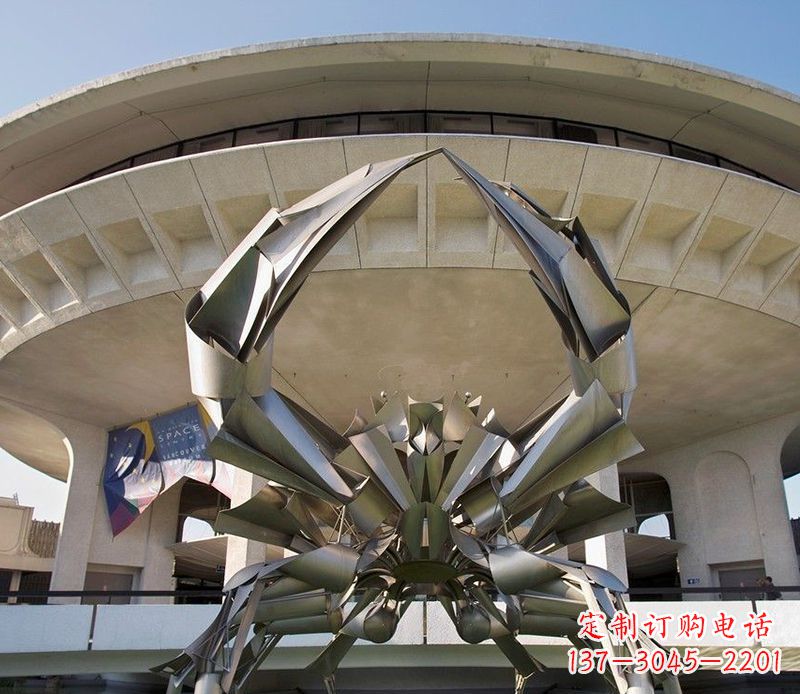 天津不锈钢螃蟹雕塑户外