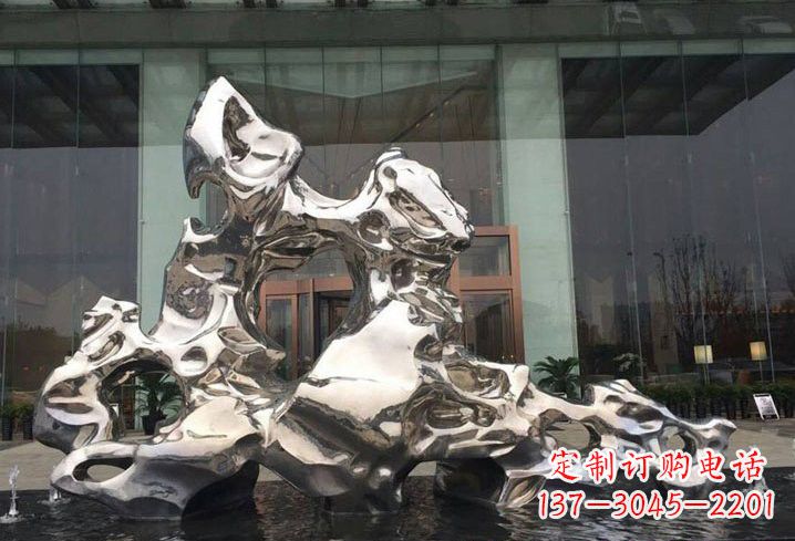 天津精美太湖石雕塑，不锈钢企业的杰作