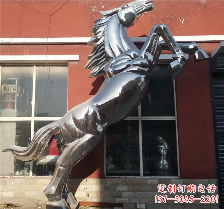 天津不锈钢跳跃马雕塑