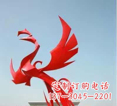 天津不锈钢铁艺凤凰雕塑美丽的象征