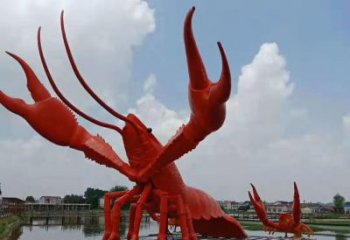 天津不锈钢龙虾动物雕塑艺术之美