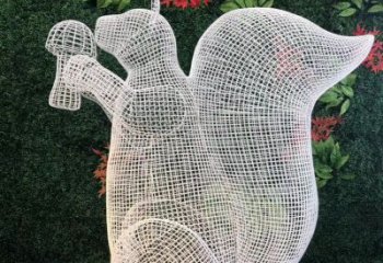 天津不锈钢松鼠雕塑展现自然的美