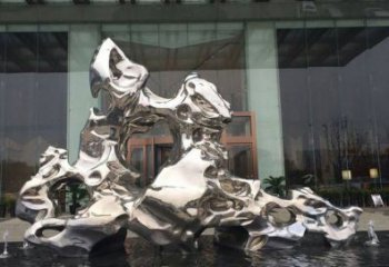 天津精美太湖石雕塑，不锈钢企业的杰作