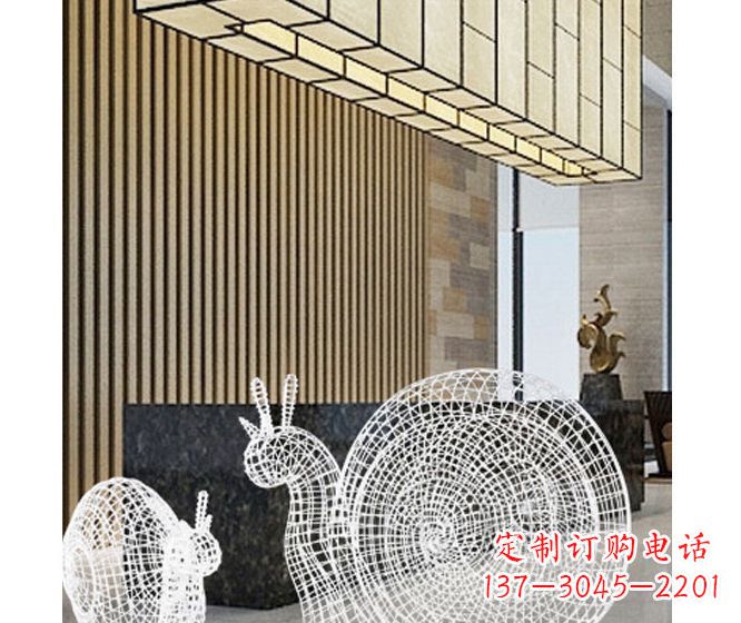 天津不锈钢蜗牛雕塑精致多姿