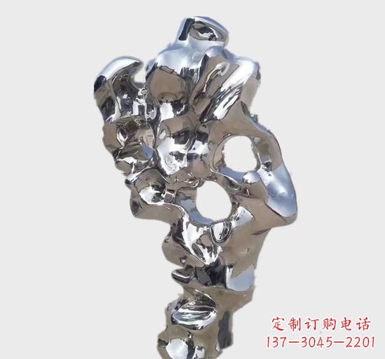 天津不锈钢太湖石雕塑艺术的精致表现