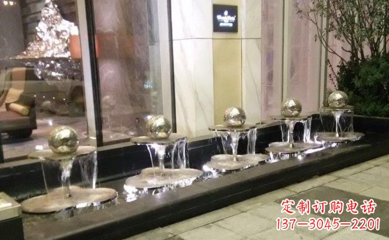 天津不锈钢小喷泉雕塑美丽之灵