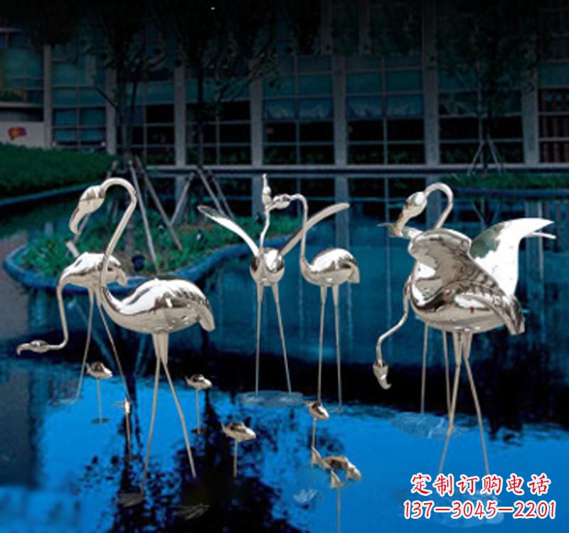 天津不锈钢仙鹤雕塑汇聚自然之美