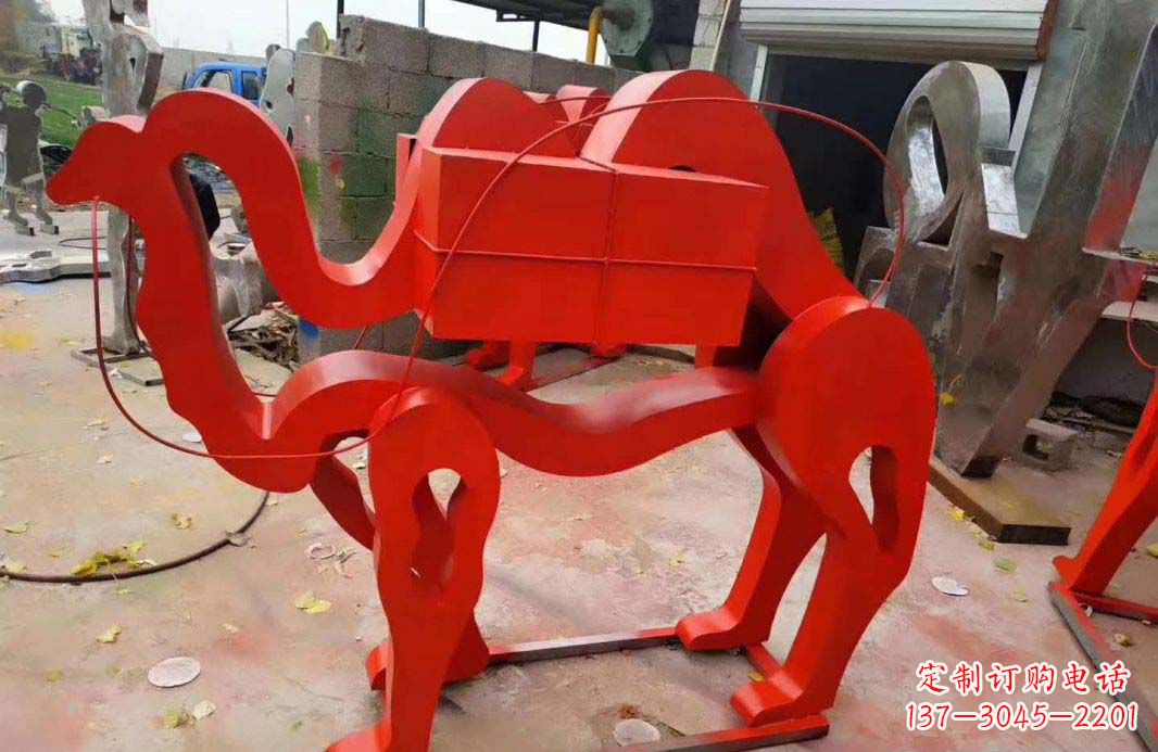 天津不锈钢艺术骆驼雕塑——雕塑精美的艺术之作