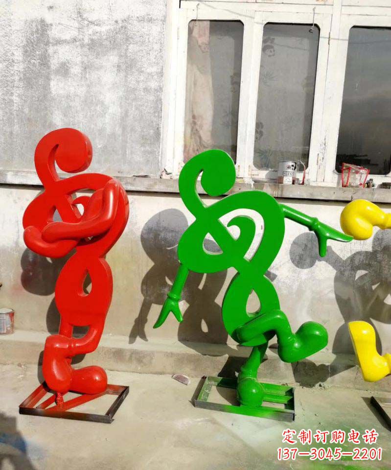 天津美妙音乐不锈钢音符雕塑