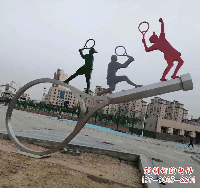 天津不锈钢羽毛球雕塑精美的艺术装点