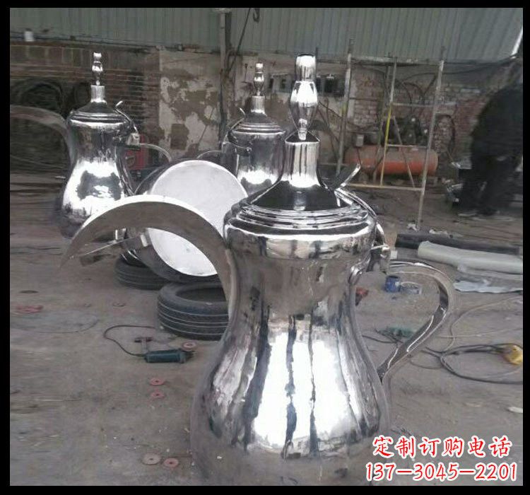 天津不锈钢酒壶雕塑传承古典艺术