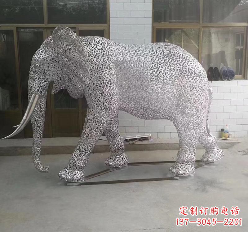 天津不锈钢大象雕塑它的魅力无限