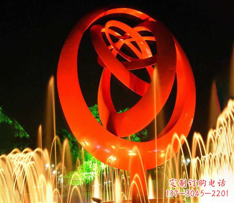 天津圆环雕塑抽象的艺术之美