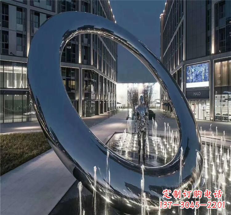 天津圆环景观雕塑令人惊叹的视觉奇观