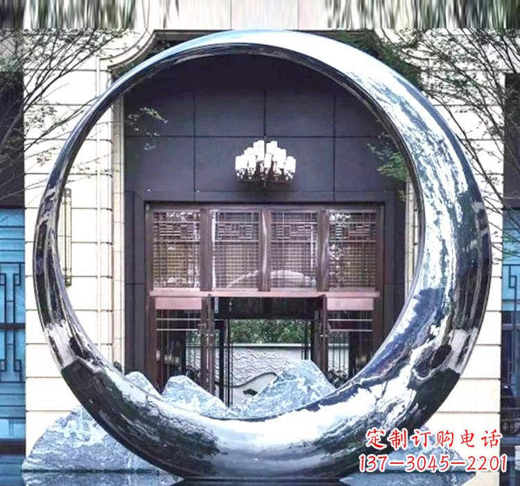 天津精美的不锈钢圆环雕塑