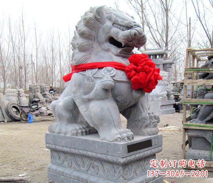 天津雄壮狮子石雕——欢迎来到宁波