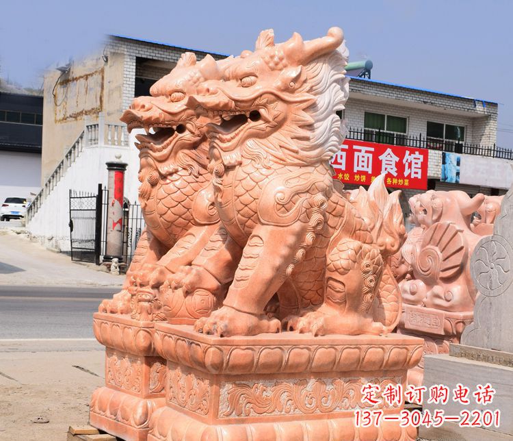 天津传说中的麒麟雕塑