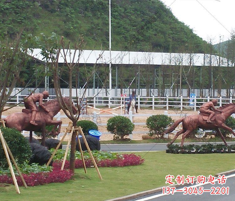 天津雕塑艺术以马为主题的铜雕摆件