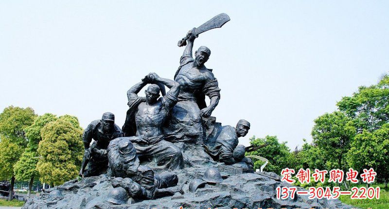 天津红军雕塑传承冲锋精神