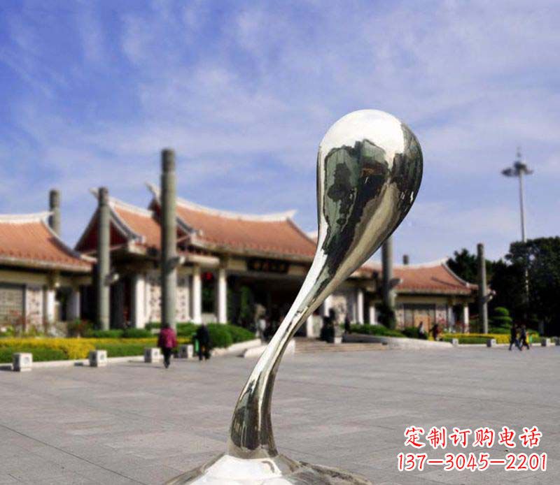 天津水滴美感─广场景观雕塑