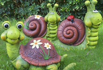天津蜗牛雕塑——精致的草坪小动物装点