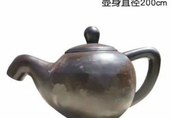 天津青铜茶壶雕塑——彰显传统文化的艺术精髓