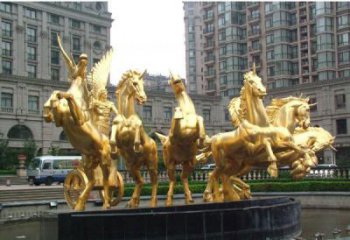 天津阿波罗的象征——青铜雕塑
