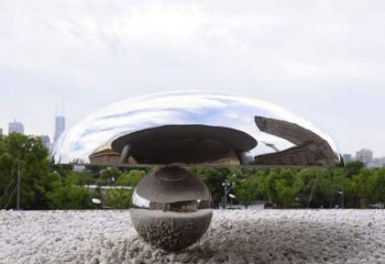 天津蘑菇的梦想——不锈钢雕塑