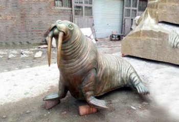 天津纯铜海豹雕塑艺术的象征