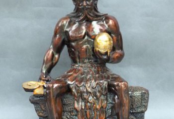 天津神农大帝坐姿雕塑像