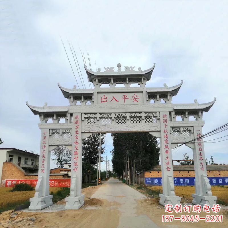 天津石雕牌楼传承民间文化的艺术珍品