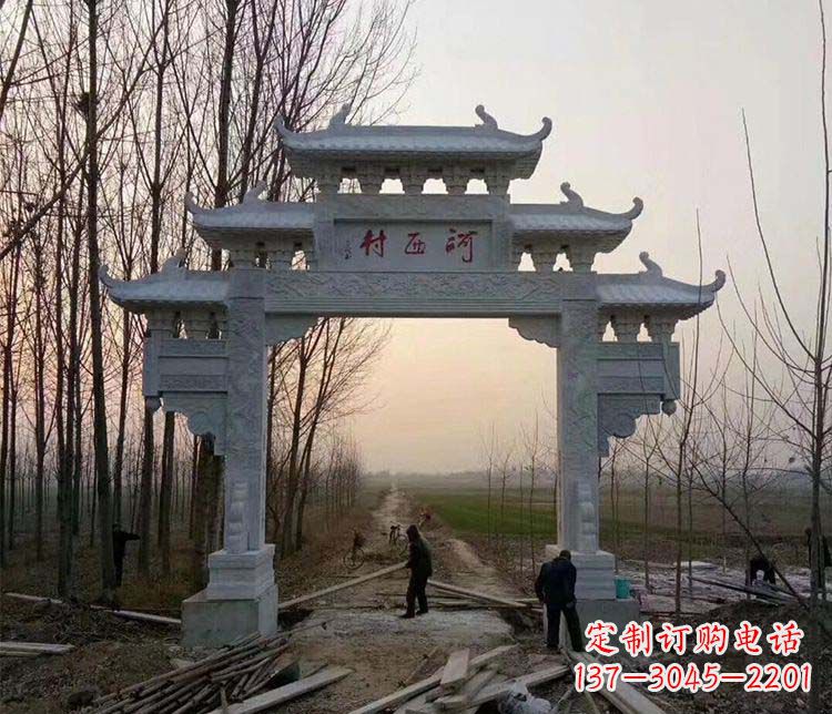 天津牌坊雕塑——记忆中的美丽家乡
