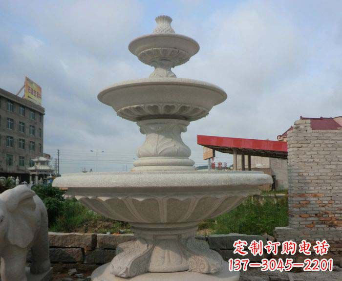 天津喷泉雕塑灵动精致的大理石美