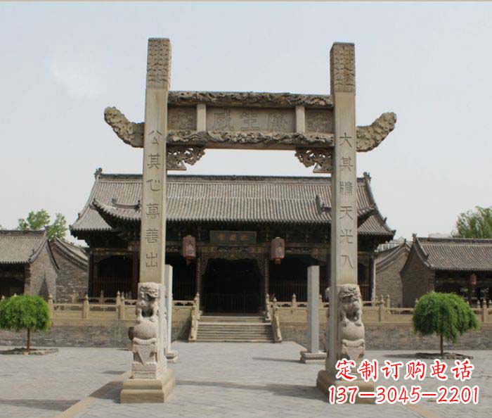 天津大理石牌楼雕塑——艺术精粹
